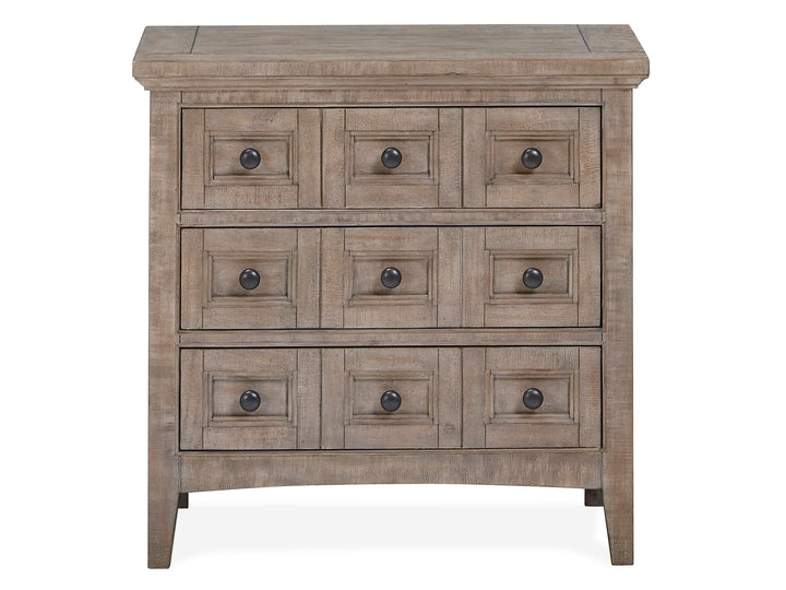 Paxton Place Dovetail Grey Drawer Nightstand - B4805-01