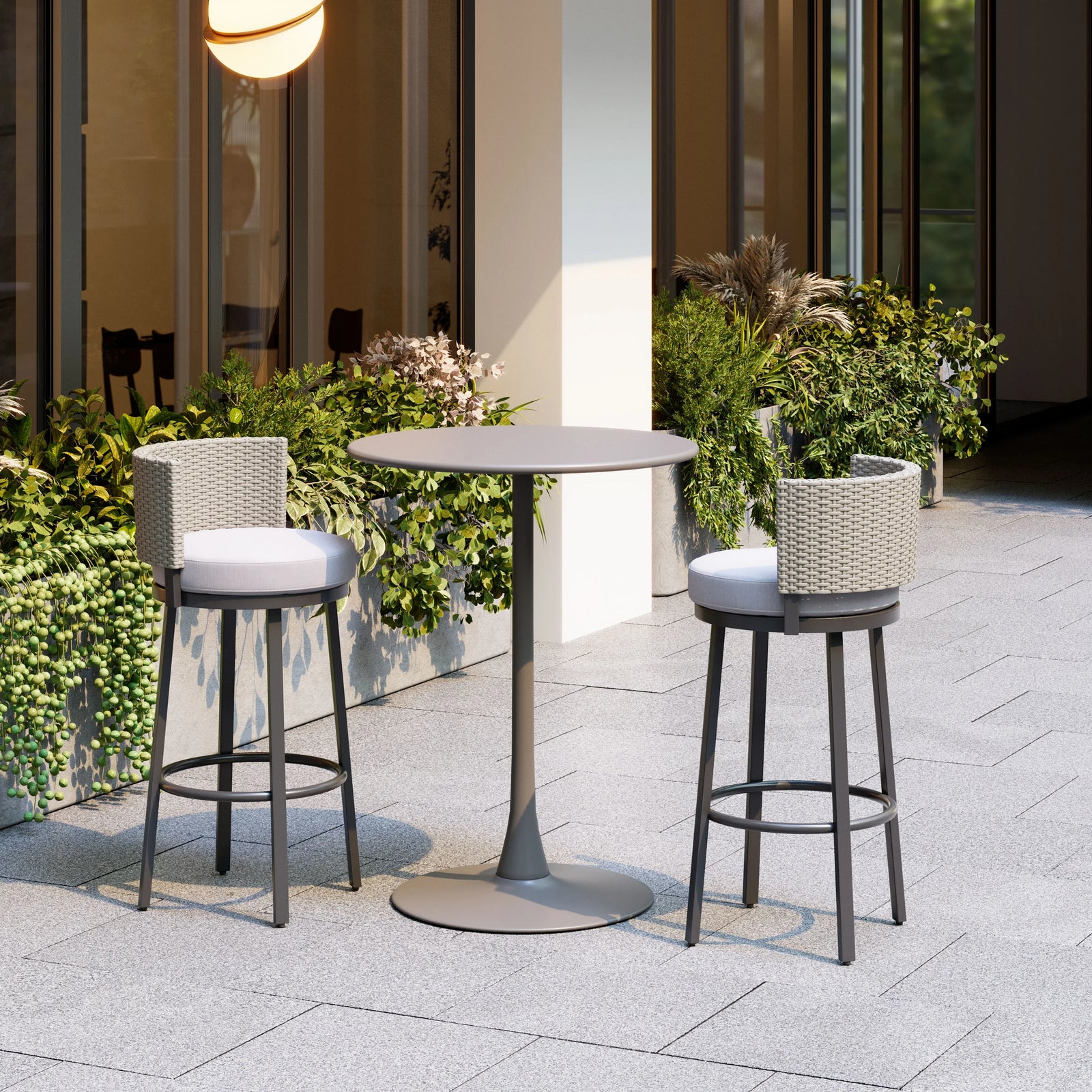 Zuo Midnight Wave Barstool White BAR STOOLS + COUNTER STOOLS