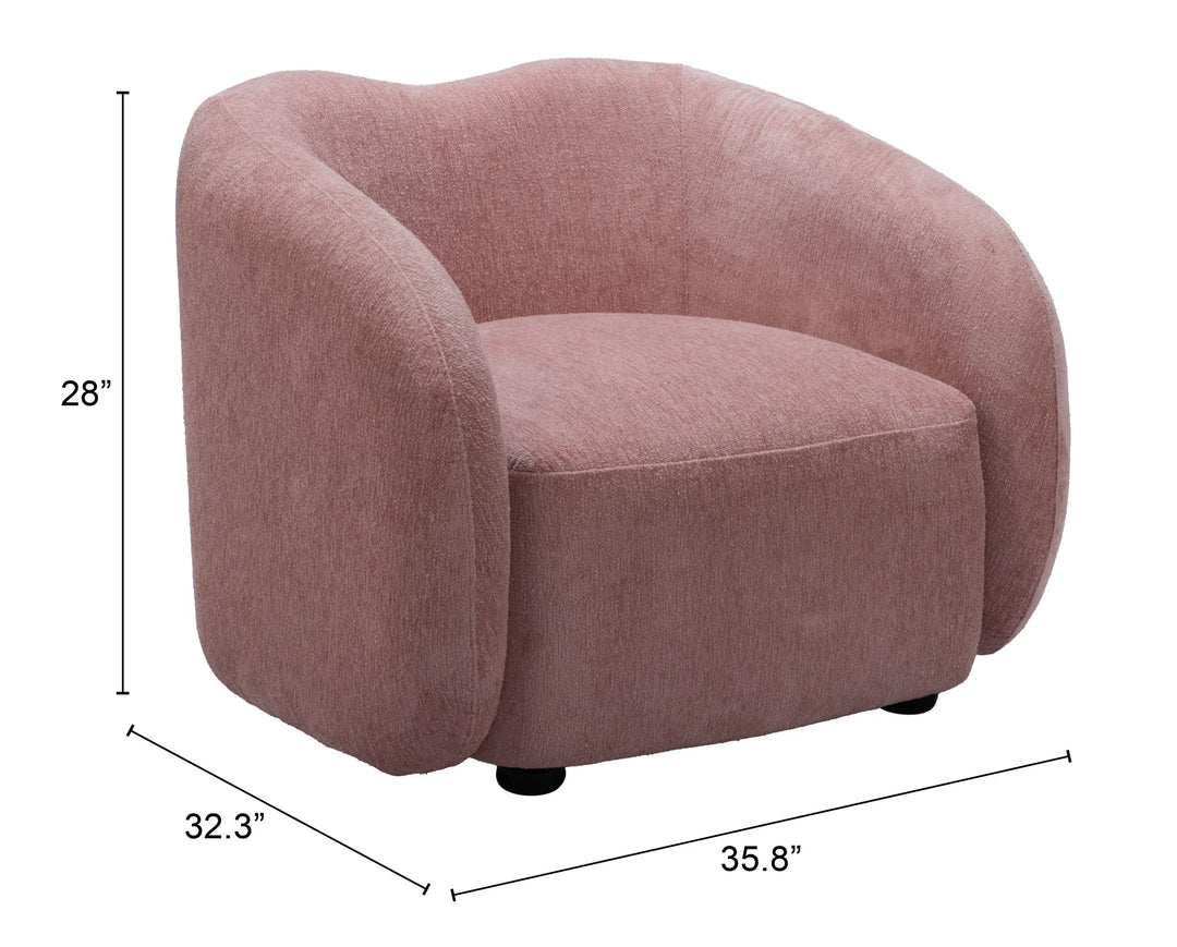 Tallin Accent Chair Mauve Pink - AmericanHomeFurniture