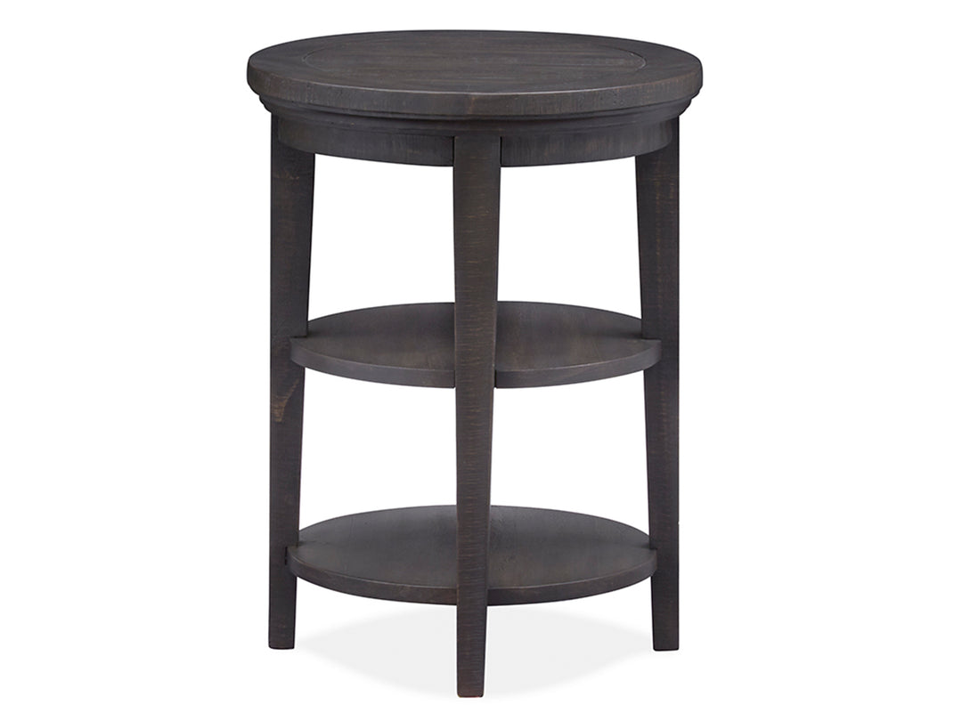 Westley Falls Graphite Round Accent End Table - T4399-35