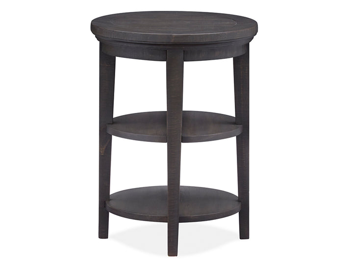 Westley Falls Graphite Round Accent End Table - T4399-35
