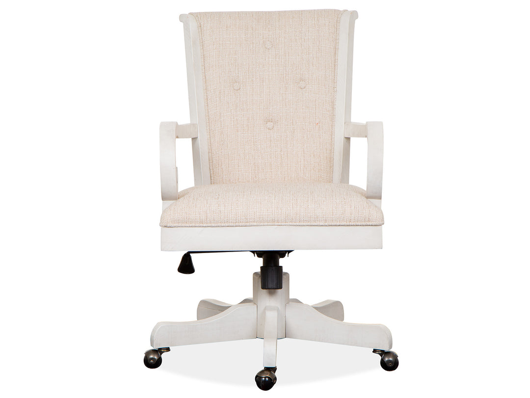 Bronwyn Alabaster Fully Upholstered Swivel Chair - H4436-83