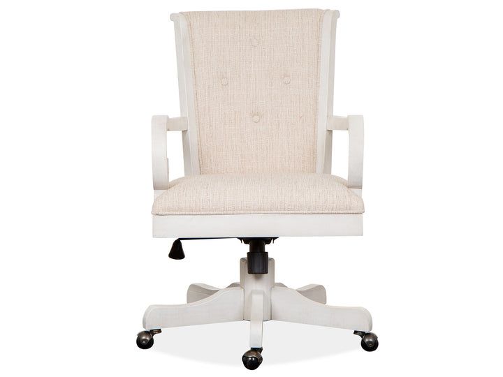 Bronwyn Alabaster Fully Upholstered Swivel Chair - H4436-83