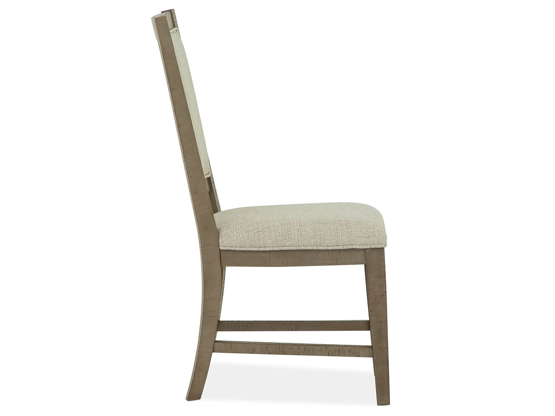 Paxton Place Dovetail Grey Step Upholstered Side Chair - Set of 2 - D4805-65