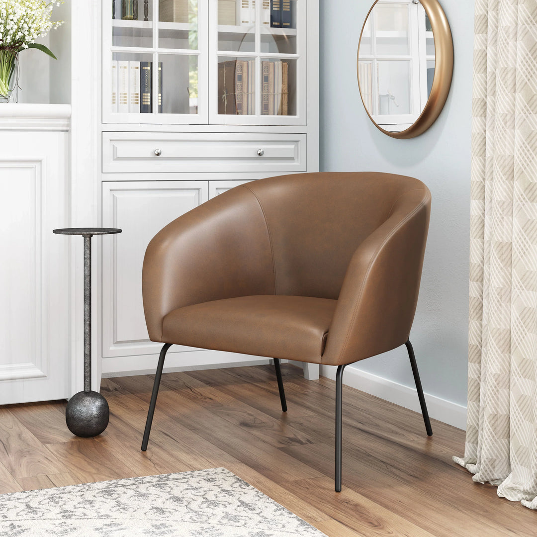 Quinten Accent Chair Vintage Brown - AmericanHomeFurniture