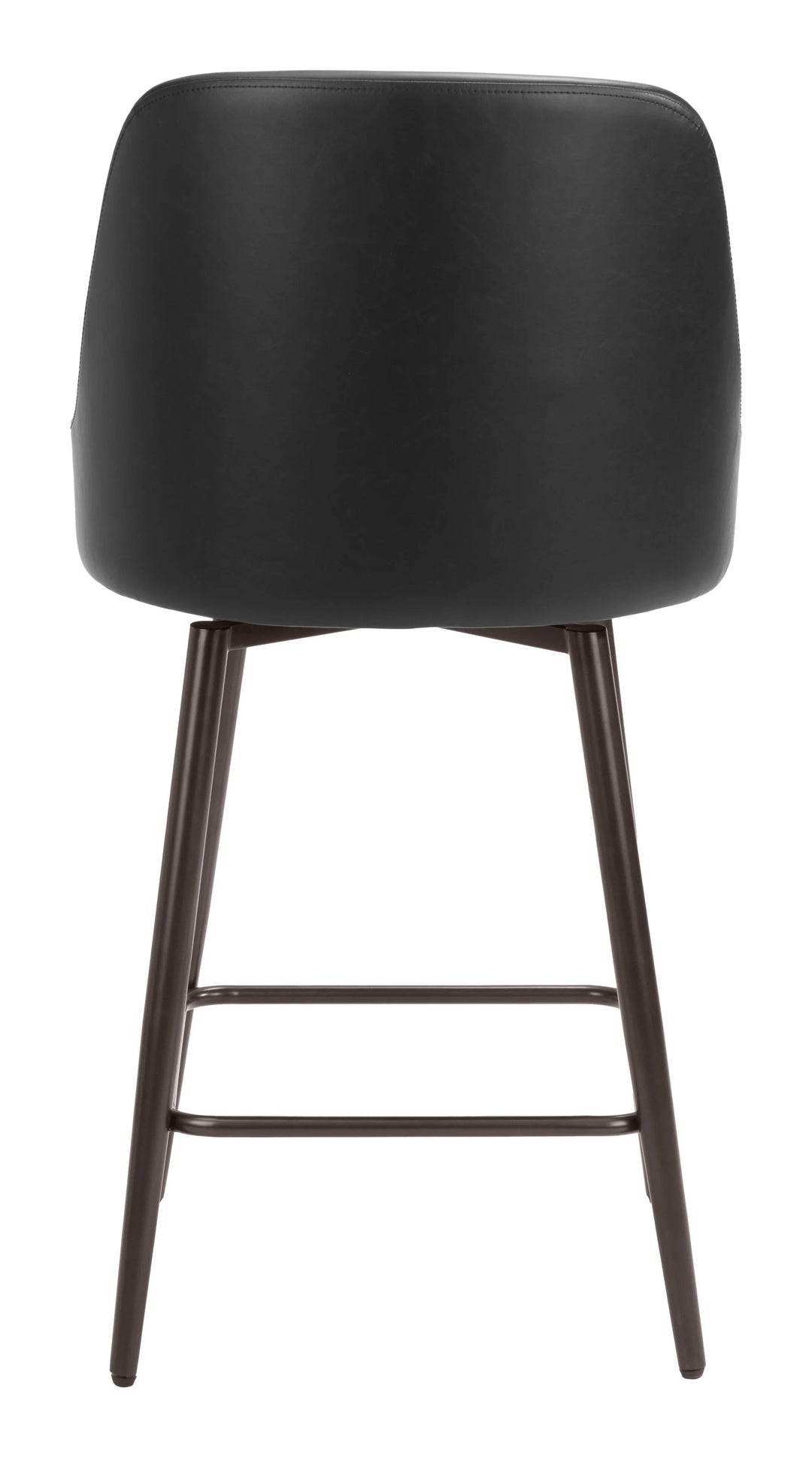 Keppel Swivel Counter Stool Black & Bronze - AmericanHomeFurniture