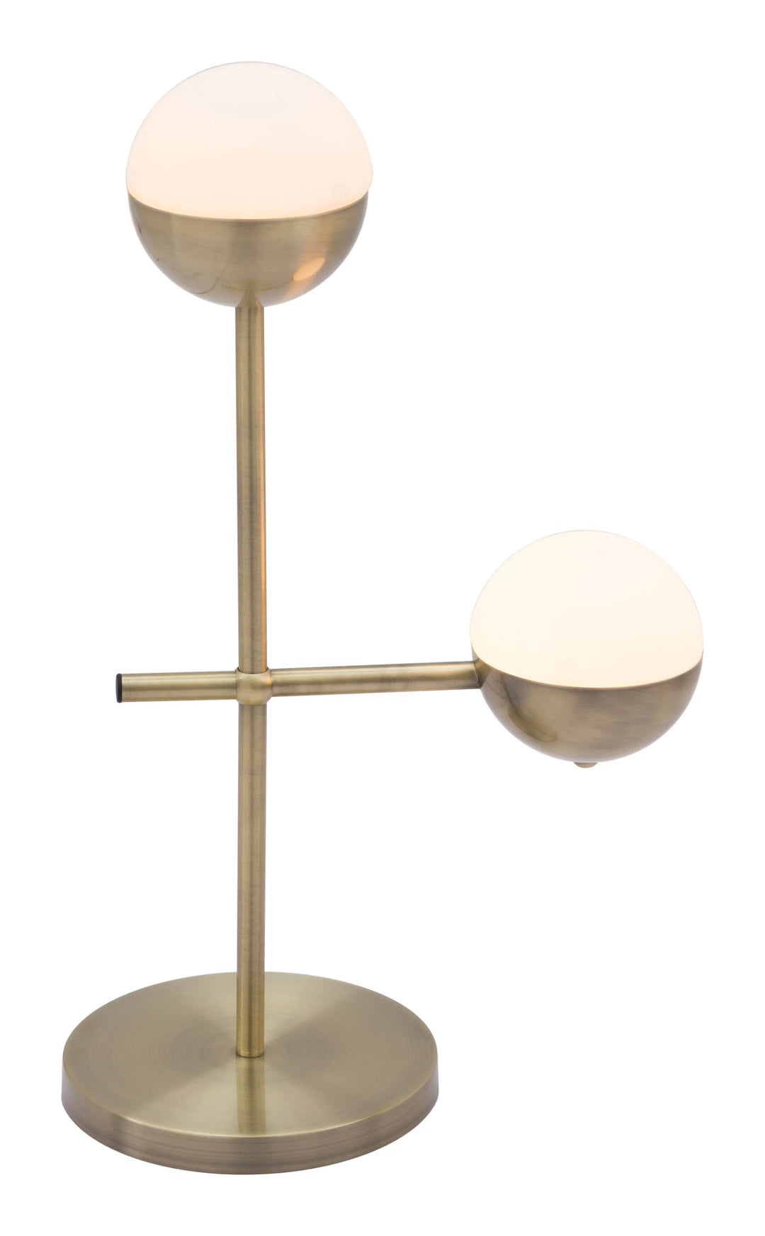 Waterloo Table Lamp White & Bronze - AmericanHomeFurniture