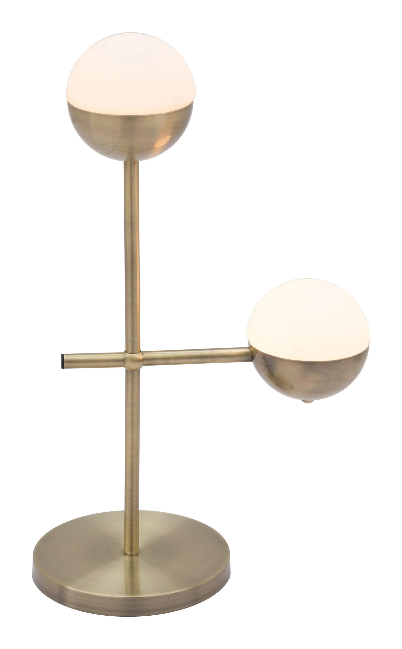 Zuo Waterloo Table Lamp White & Bronze TABLE LAMPS