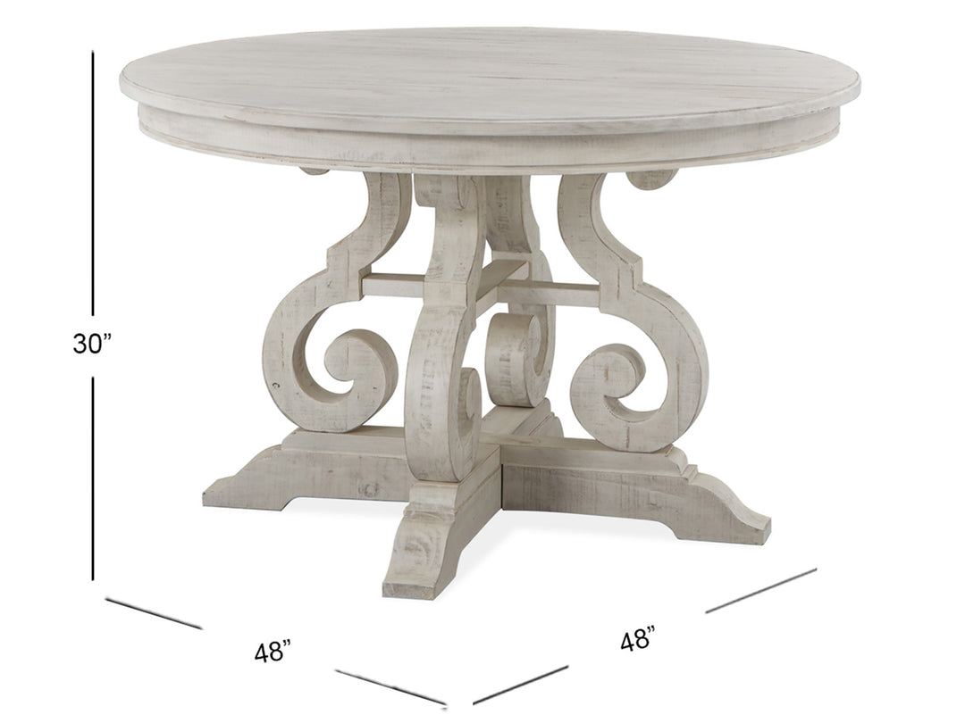 Bronwyn Alabaster 48" Round Dining Table - D4436-22