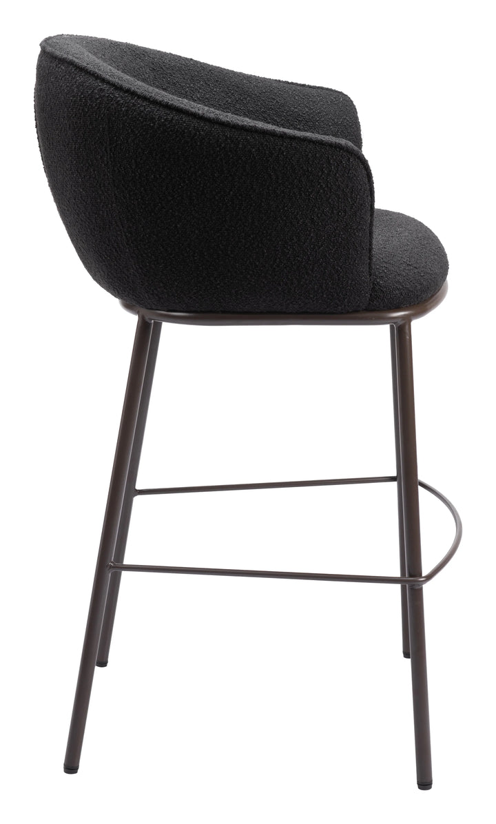 Essen Barstool Black & Bronze - AmericanHomeFurniture