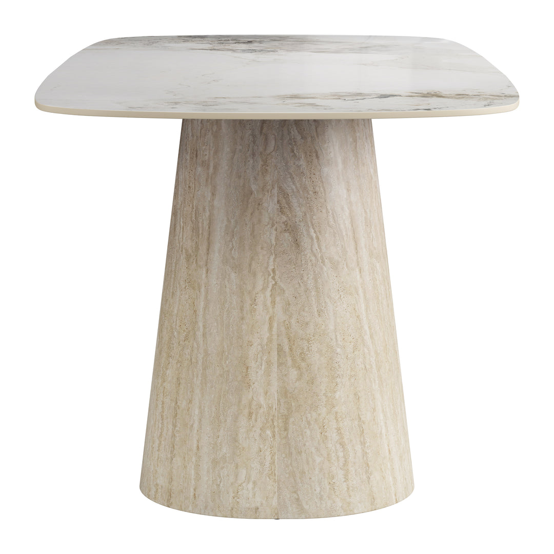 Nooka Dining Table White & Natural