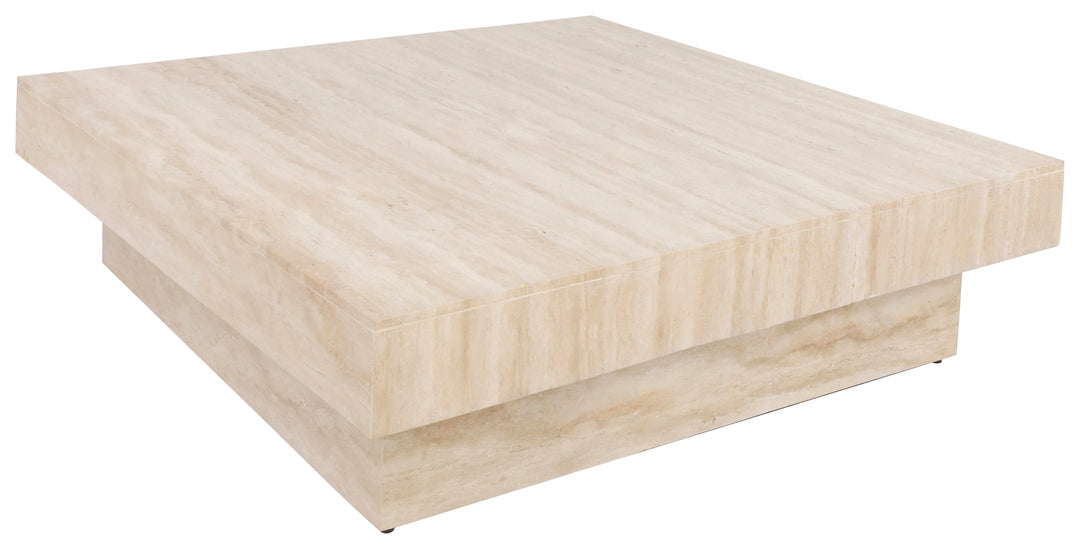 American Home Furniture Fairfield Chair Tivoli Square Travertine Cocktail Table