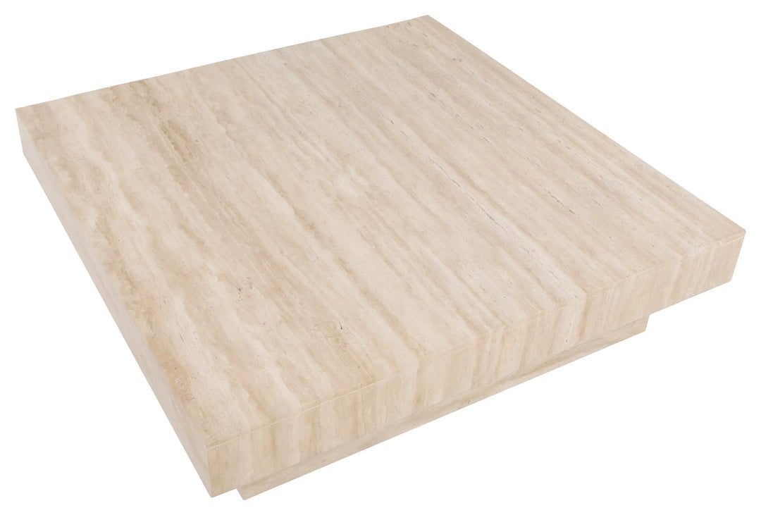 American Home Furniture Fairfield Chair Tivoli Square Travertine Cocktail Table