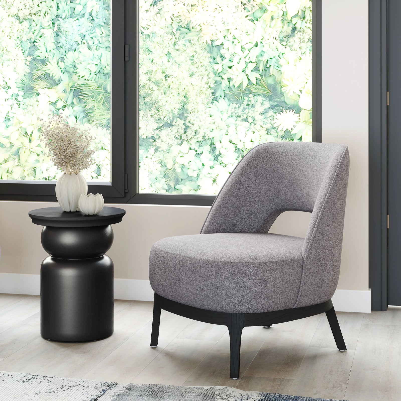 Zuo Mistley Accent Chair Gray ACCENT + LOUNGE CHAIRS