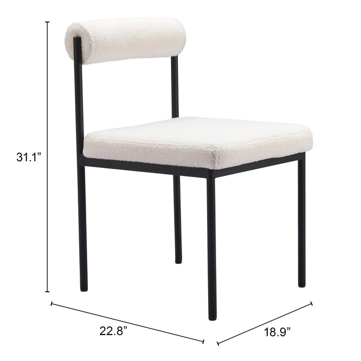 Livorno Dining Chair Ivory - AmericanHomeFurniture