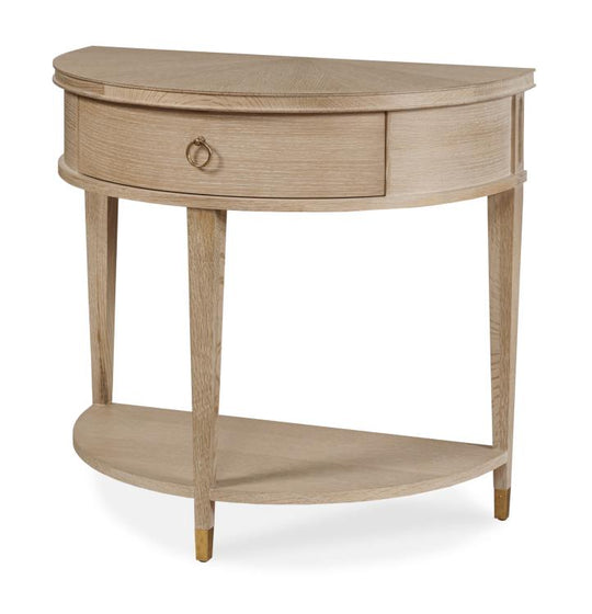 American Home Furniture Century Demilune Nightstand