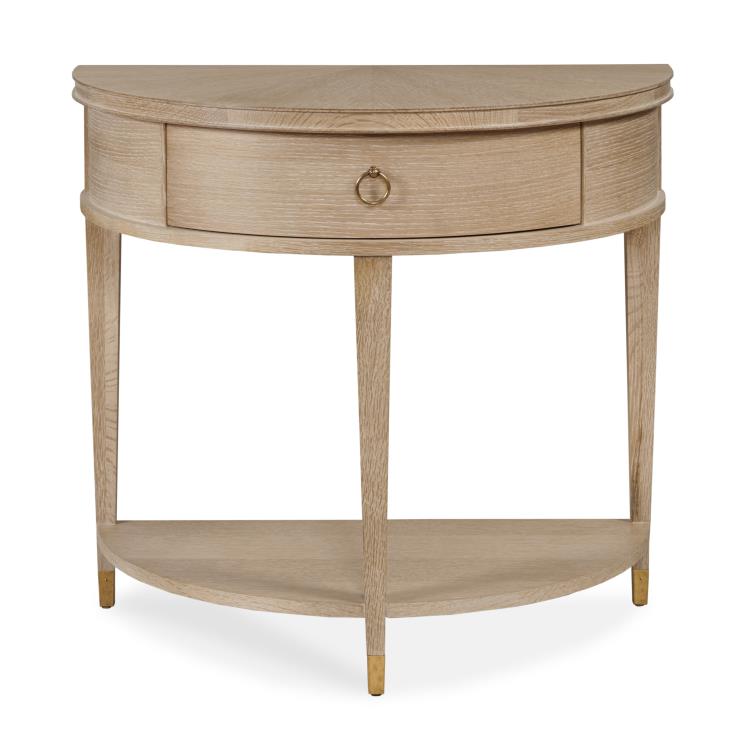 American Home Furniture Century Demilune Nightstand