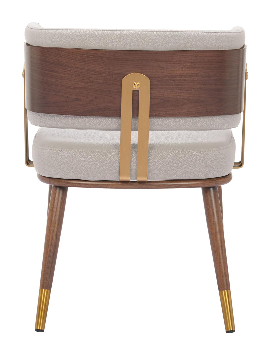 Brew Dining Chair Beige & Walnut