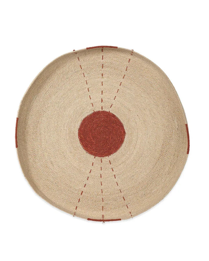 Sundial Seagrass Round Wall Art - AmericanHomeFurniture