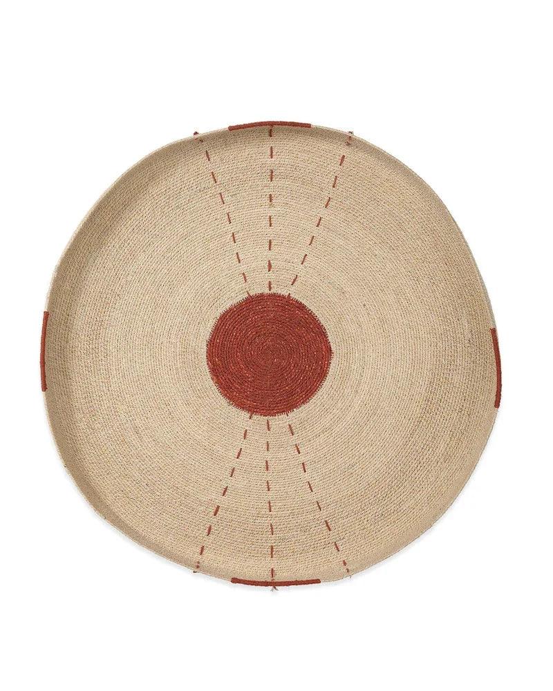 Sundial Seagrass Round Wall Art