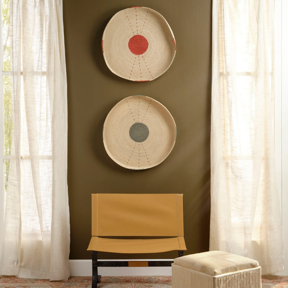 Sundial Seagrass Round Wall Art - AmericanHomeFurniture