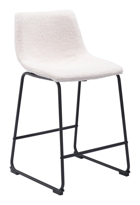 Zuo Smart Counter Stool (Set of 2) Ivory BAR STOOLS + COUNTER STOOLS