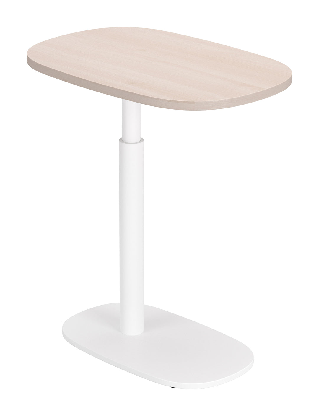 Buddy Adjustable Rotating Side Table Natural & White - 111127