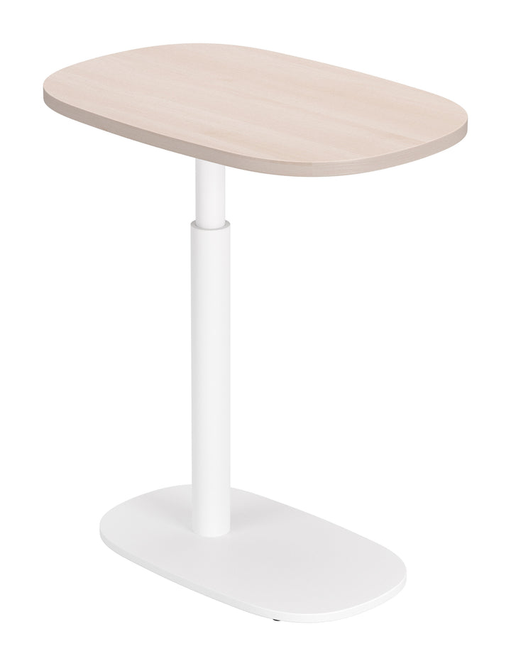 Buddy Adjustable Rotating Side Table Natural & White - 111127