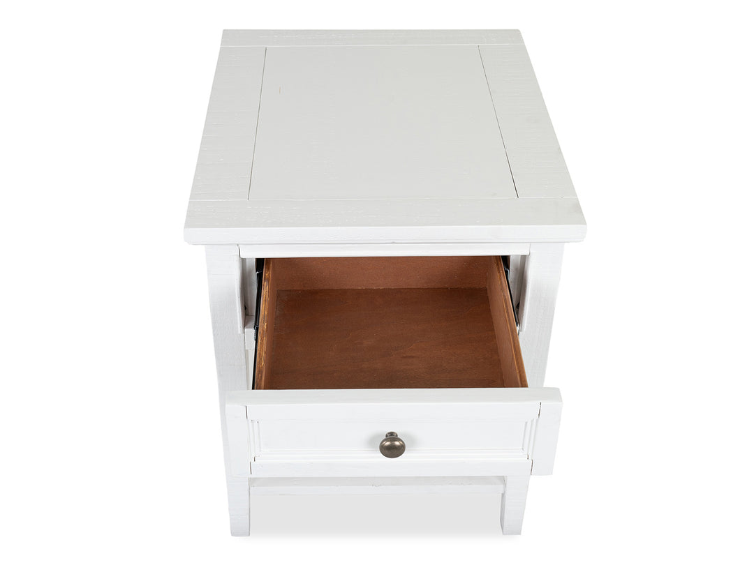 Heron Cove Chalk White Rectangular End Table - T4400-03