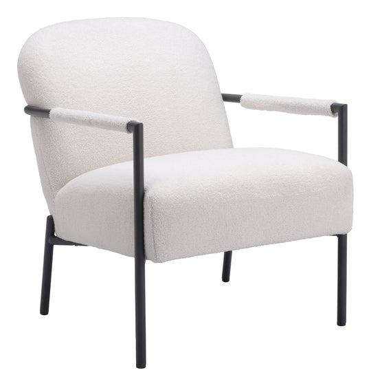 Zuo Chicago Accent Chair Ivory ACCENT + LOUNGE CHAIRS