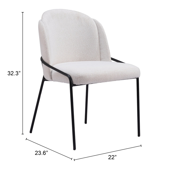 Jambi Dining Chair (Set of 2) Ivory - 109965