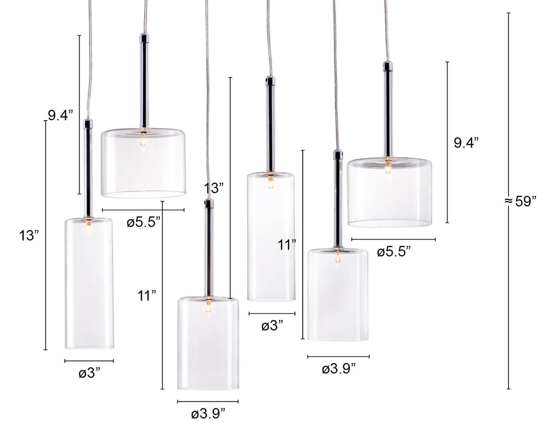 Hale Ceiling Lamp Clear - 50140