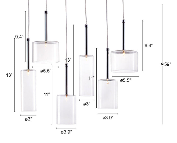 Hale Ceiling Lamp Clear - 50140