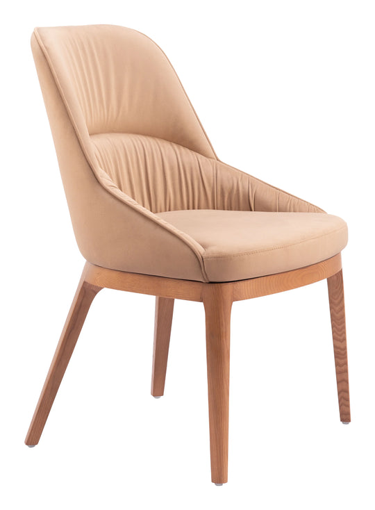 Zuo Ayr Dining Chair (Set of 2) Tan DINING CHAIRS