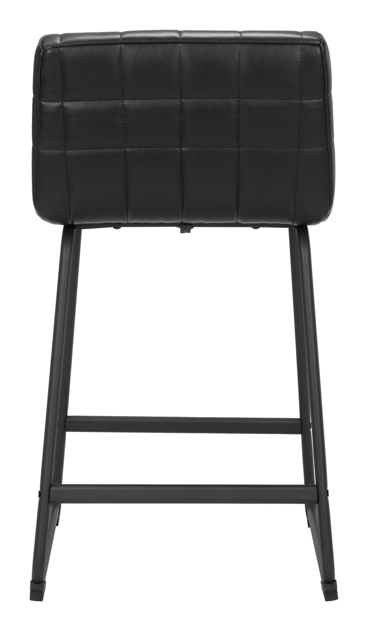 Pago Counter Stool (Set of 2) Black - AmericanHomeFurniture