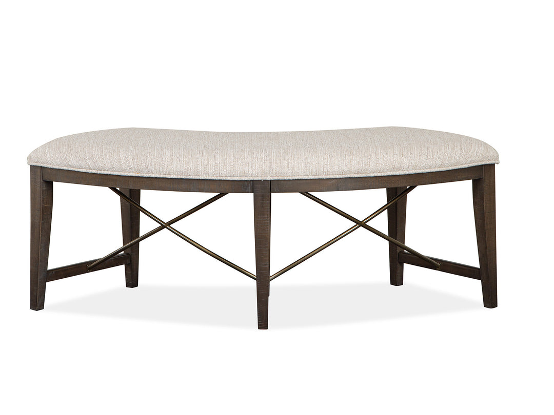 Westley Falls Graphite Curved Bench - D4399-67
