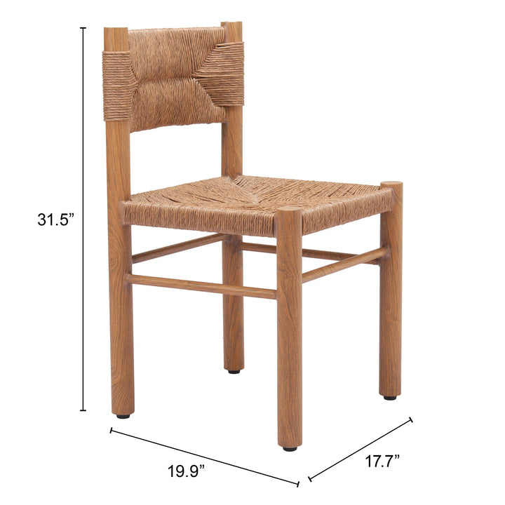 Iska Dining Chair (Set of 2) Natural - AmericanHomeFurniture