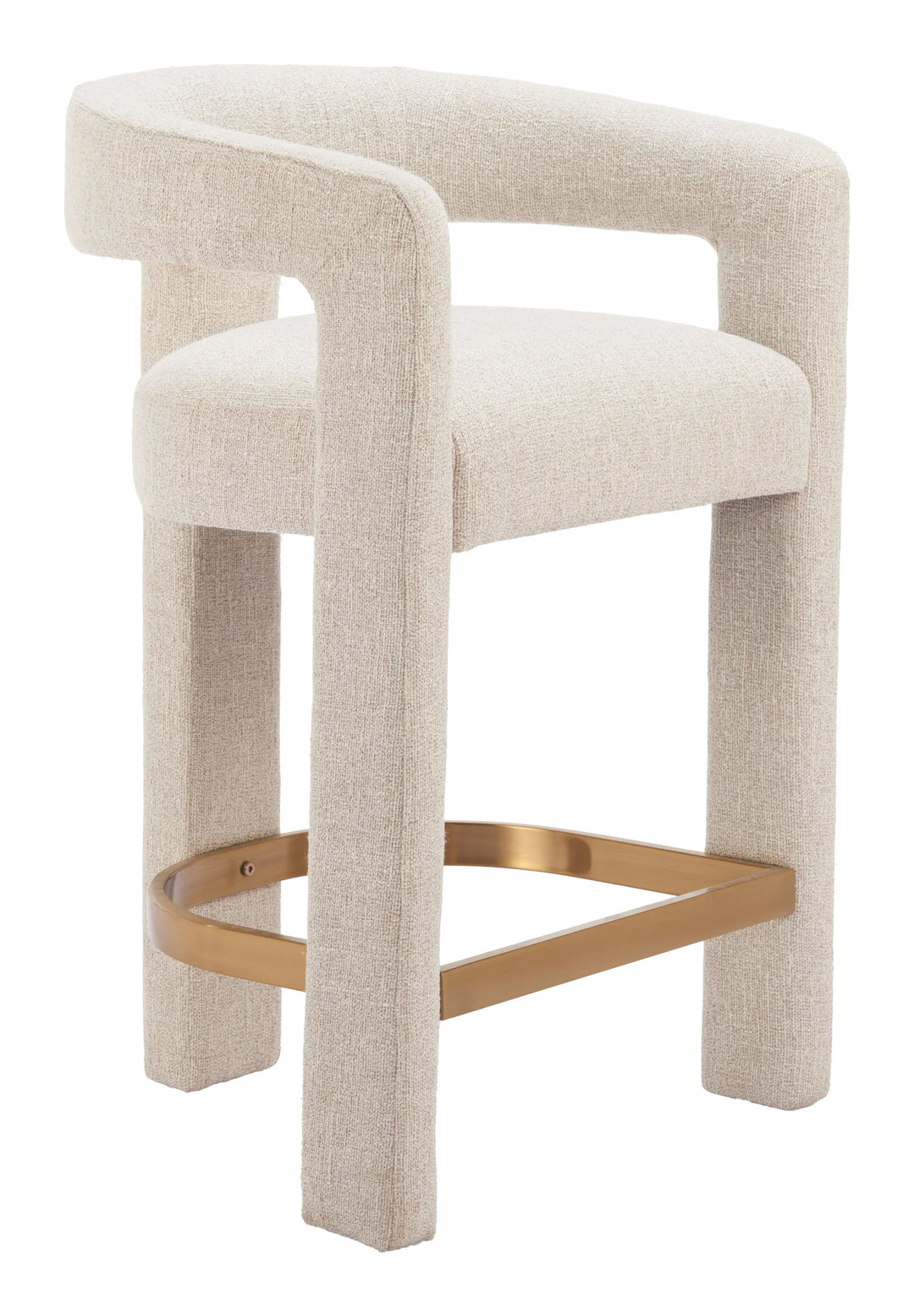 Saiko Counter Stool Beige - AmericanHomeFurniture