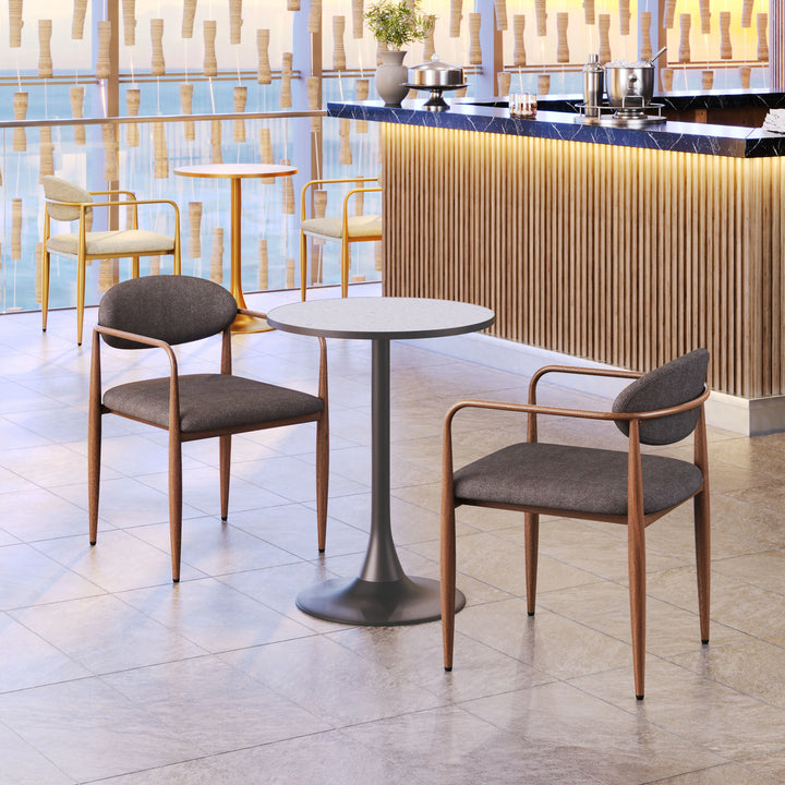 Zens Dining Chair (Set of 2) Truffle Gray - AmericanHomeFurniture