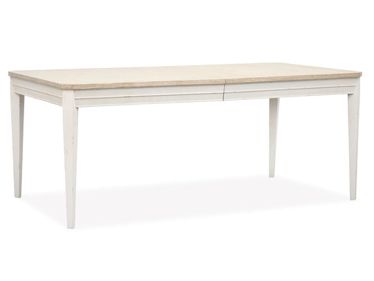 Echo Isles Sea Pearl And Driftwood Extendable Rectangular Dining Table - D6310-20