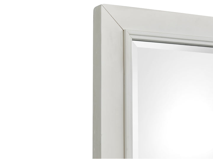 Charleston White Dove White Drawer Dresser With Landscape Mirror - B5611-20WH40WH
