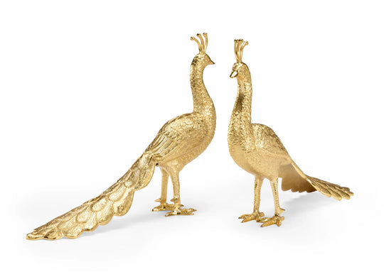 Chelsea House Brass Peacocks (S2) DECORATIVE OBJECTS