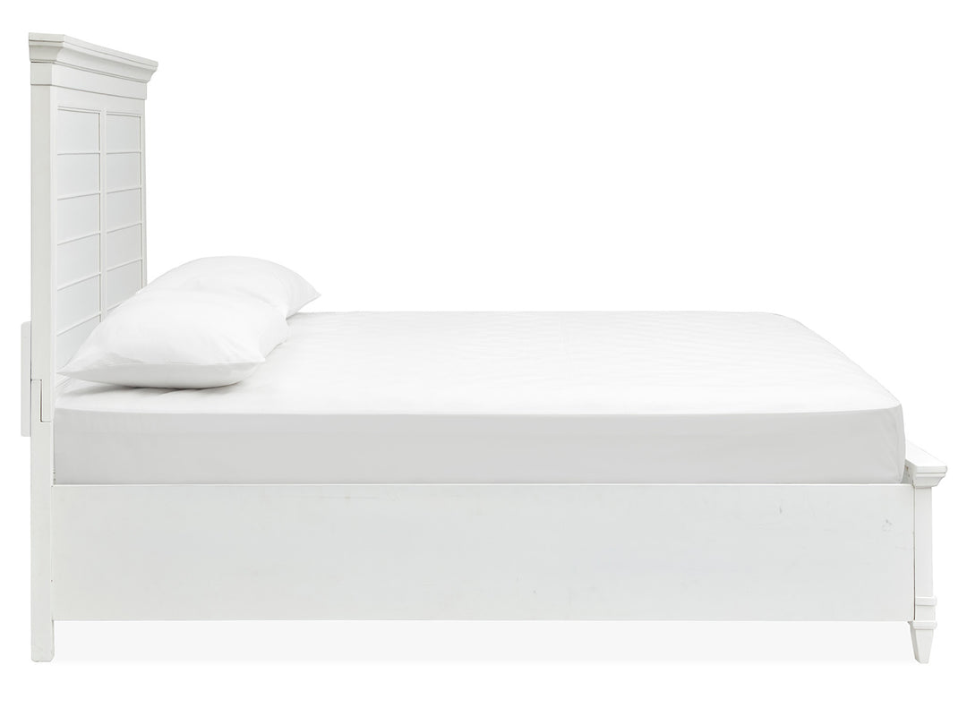 Charleston White Dove California King White Panel Bed - B5611-74WH