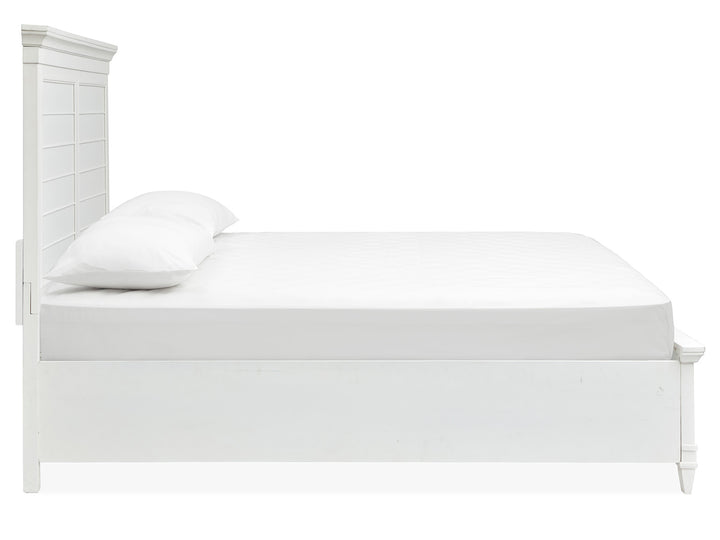 Charleston White Dove California King White Panel Bed - B5611-74WH