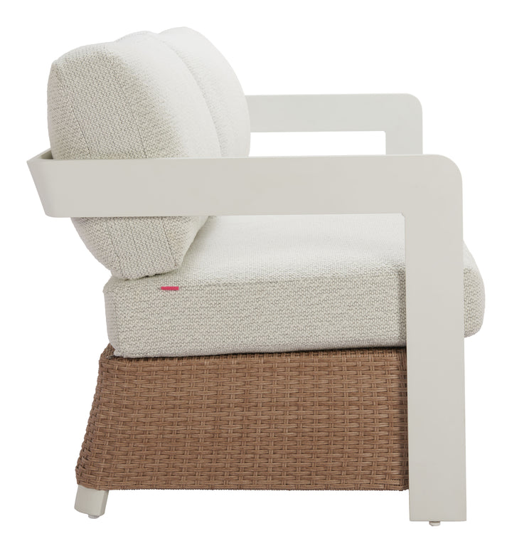 Gelo Sofa White & Brown