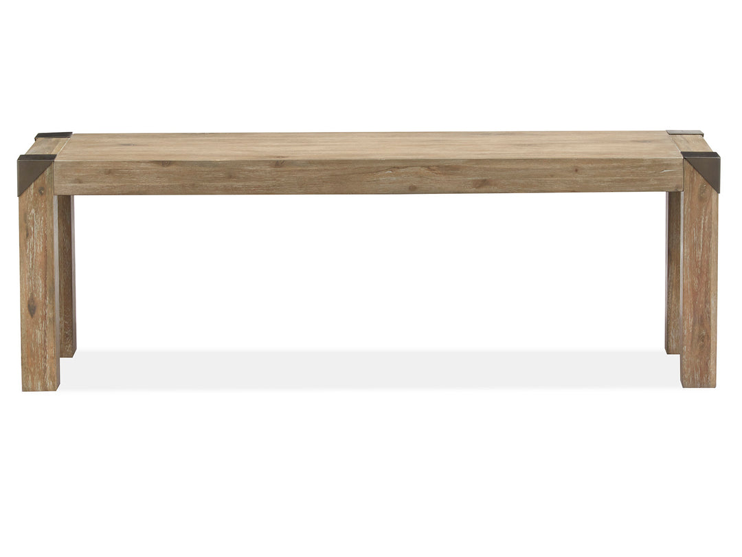 Ainsley Cerused Khaki Bench - D5333-69