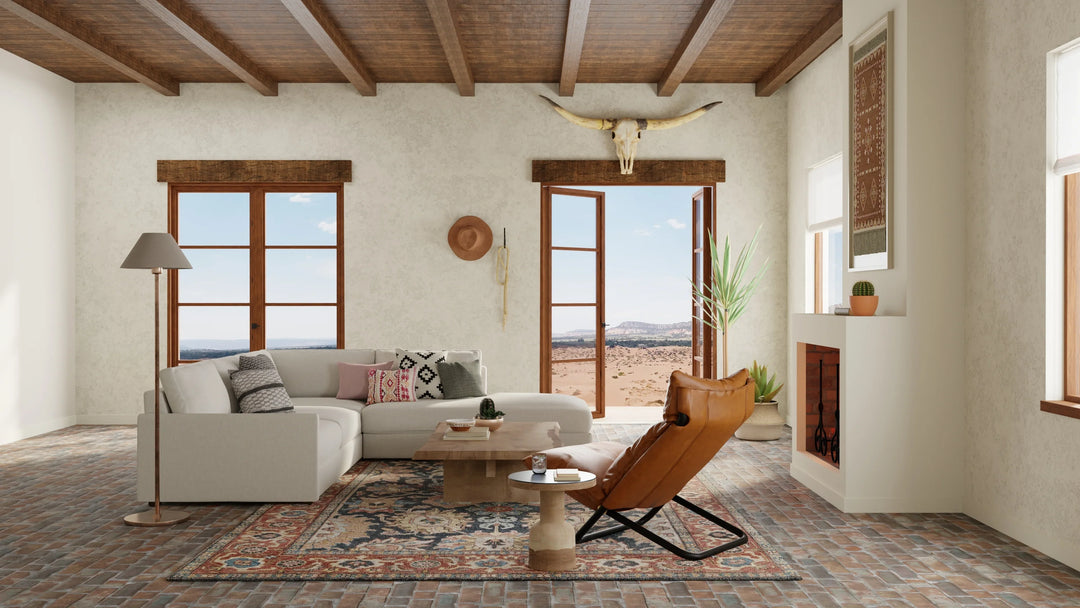 Rectangle/2' x 3'/Navy/Rust