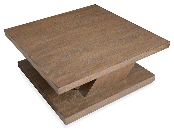 Lansbury Antique Wheat Square Cocktail Table With Casters - T5940-41