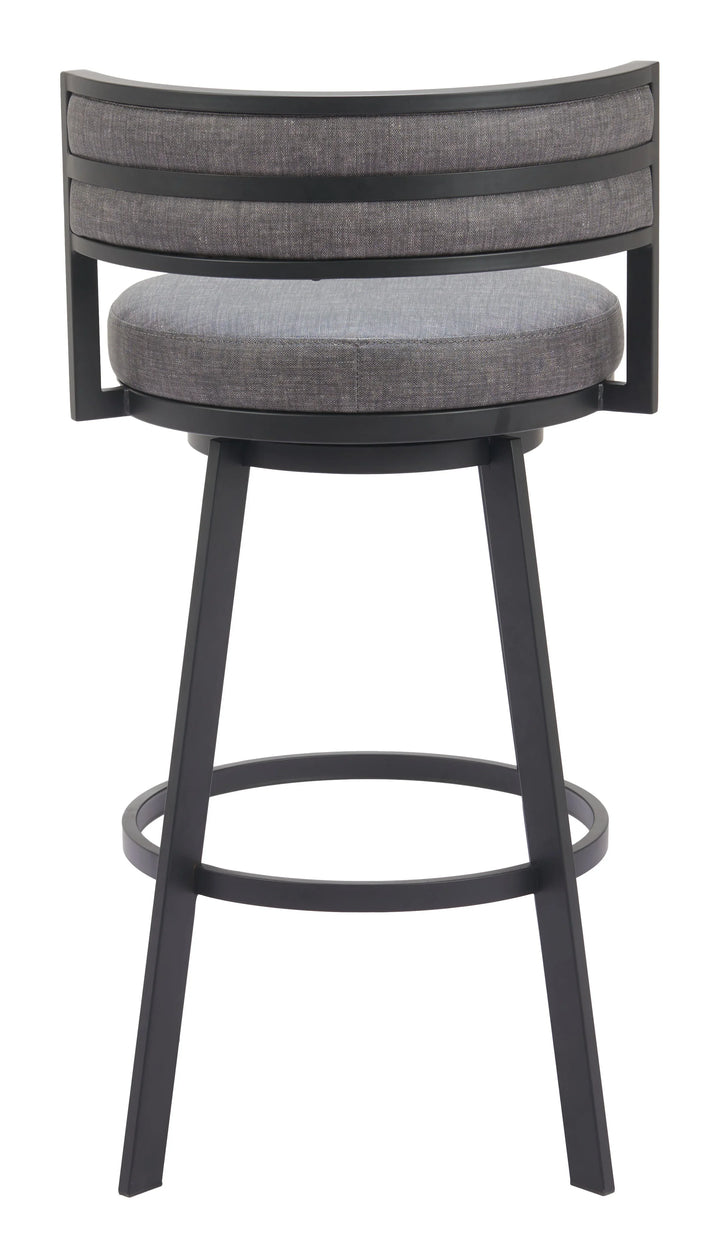 Gimsby Swivel Barstool Gray - AmericanHomeFurniture