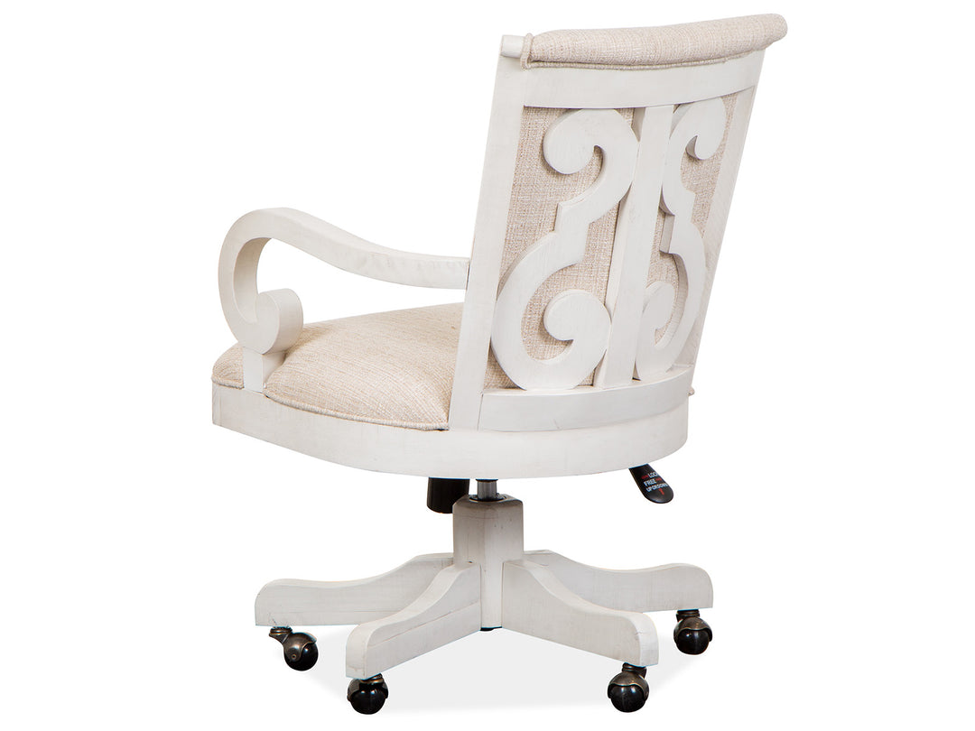 Bronwyn Alabaster Fully Upholstered Swivel Chair - H4436-83